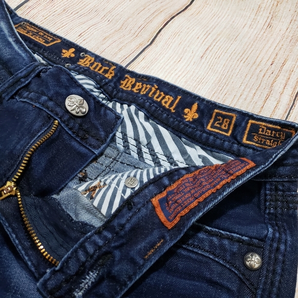 ROCK REVIVAL Jeans Darcy Straight Sz 28 - Picture 4 of 8